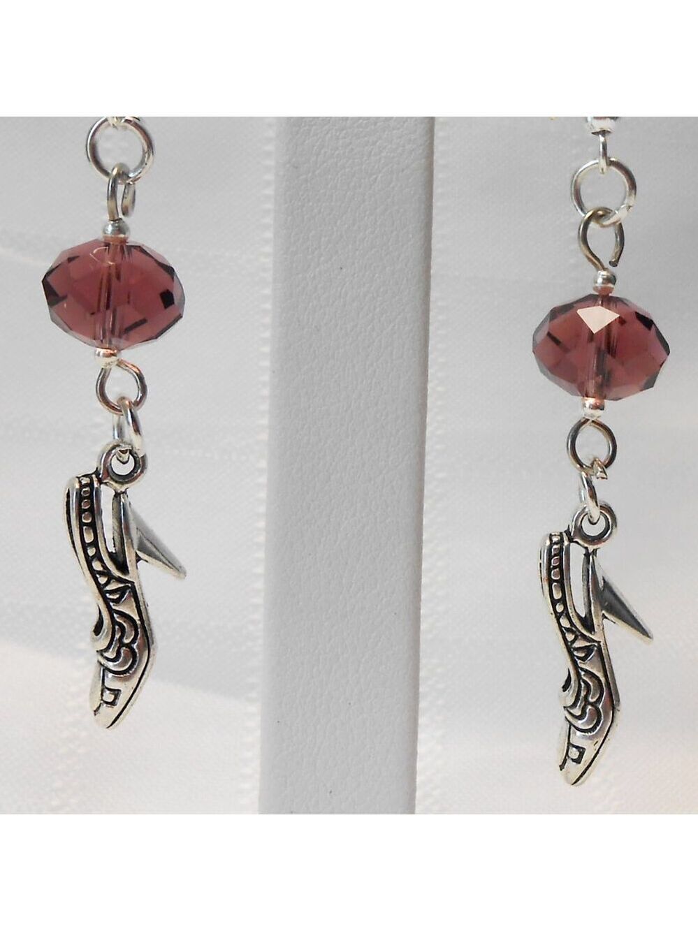 No 915 Handmade earrings with Tibetan silver charms